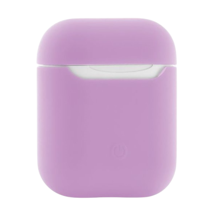 Чехол для Apple AirPods 1/2 Silicone Case Lilac, сиреневый Чехол для Apple AirPods 1/2 Silicone Case Lilac, сиреневый