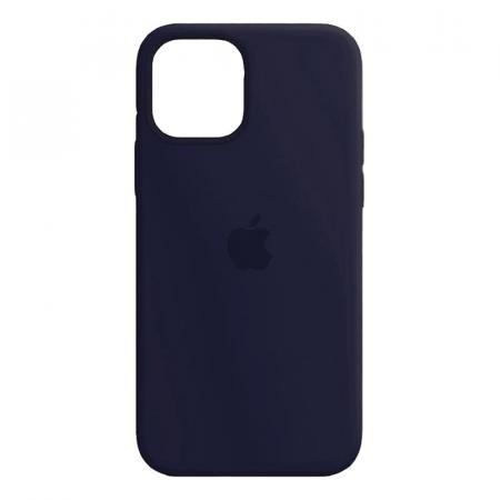 Чехол Silicone Case для Apple iPhone 12/12 Pro Midnight Blue, темно-синий Чехол Silicone Case для Apple iPhone 12/12 Pro Midnight Blue, темно-синий