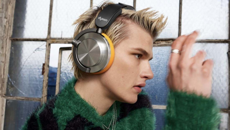 Беспроводные наушники Dyson OnTrac Aluminum, желтый/алюминий Беспроводные наушники Dyson OnTrac Aluminum, желтый/алюминий