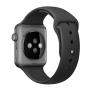 Силиконовый ремешок для Apple Watch 42/44 мм Black, черный Силиконовый ремешок для Apple Watch 42/44 мм Black, черный