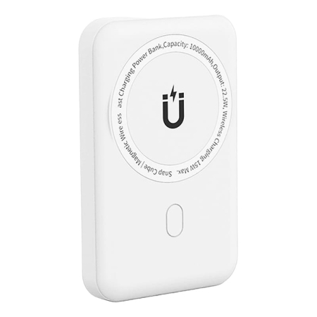 Внешний аккумулятор WiWU Power Bank Snap Cube-SC 10000mAh 22,5 Вт White, белый Внешний аккумулятор WiWU Power Bank Snap Cube-SC 10000mAh 22,5 Вт White, белый