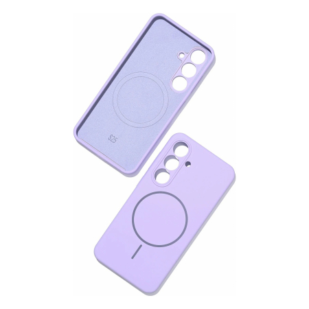 Чехол для Samsung Galaxy S25 Silicone Case c MagSafe Фиолетовый Чехол для Samsung Galaxy S25 Silicone Case c MagSafe Фиолетовый