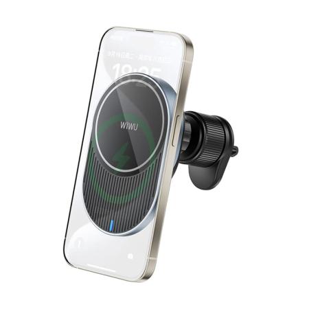 Автомобильный держатель с беспроводной зарядкой WiWU Strong Magnetic Wireless Charging Car Mount + Charging Cable (CH-315) Черный Автомобильный держатель с беспроводной зарядкой WiWU Strong Magnetic Wireless Charging Car Mount + Charging Cable (CH-315) Черный
