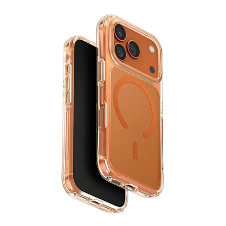 Чехол для iPhone 17 Pro с MagSafe 6.3" UNIQ HYBRID LIFEPRO XTREME (IP6.3P(2025)-LXAFMFCLRVO) Прозрачно-оранжевый Чехол для iPhone 17 Pro с MagSafe 6.3" UNIQ HYBRID LIFEPRO XTREME (IP6.3P(2025)-LXAFMFCLRVO) Прозрачно-оранжевый