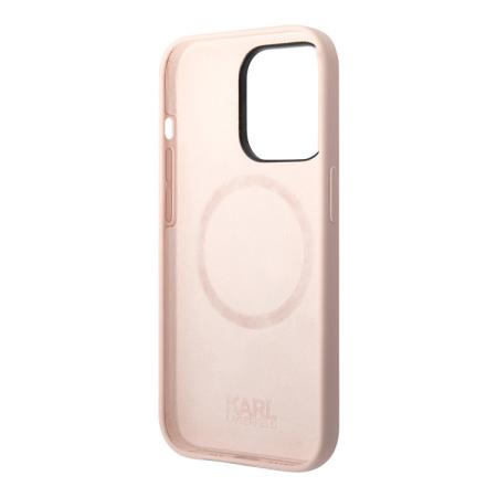 Чехол Karl Lagerfeld для iPhone 14 Pro с MagSafe Liquid silicone Karl's head Hard (KLHMP14LSLKHLP) Розовый Чехол Karl Lagerfeld для iPhone 14 Pro с MagSafe Liquid silicone Karl's head Hard (KLHMP14LSLKHLP) Розовый