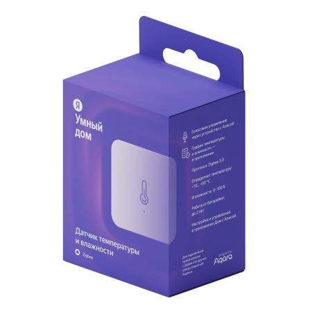 Датчик температуры и влажности Яндекс, Zigbee (YNDX-00523) Белый Датчик температуры и влажности Яндекс, Zigbee (YNDX-00523) Белый