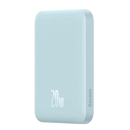 Внешний аккумулятор Baseus Magnetic Mini Wireless Fast Charge Power Bank 10000mAh 20W с поддержкой беспроводной зарядки (PPCX110103) Голубой Внешний аккумулятор Baseus Magnetic Mini Wireless Fast Charge Power Bank 10000mAh 20W с поддержкой беспроводной зарядки (PPCX110103) Голубой