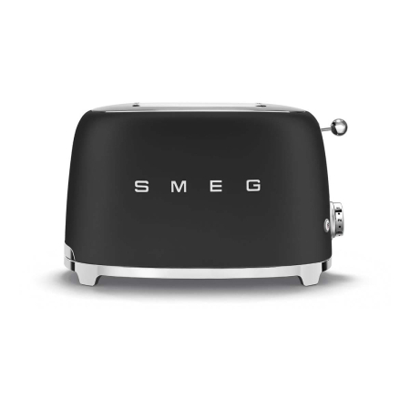 Тостер на 2 ломтика SMEG 50s style (TSF01BLMEU) Черный матовый Тостер на 2 ломтика SMEG 50s style (TSF01BLMEU) Черный матовый