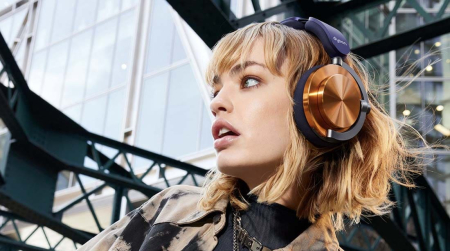 Беспроводные наушники Dyson OnTrac Copper, синий/медь Беспроводные наушники Dyson OnTrac Copper, синий/медь