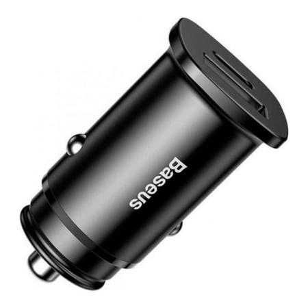 Автомобильное зарядное устройство Baseus Square Metal PPS Car Charger A+C 30W BS-C15C (CCALL-AS01) Черный Автомобильное зарядное устройство Baseus Square Metal PPS Car Charger A+C 30W BS-C15C (CCALL-AS01) Черный