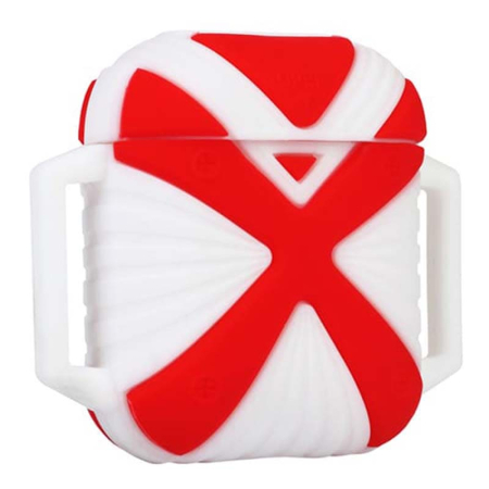 Чехол для Apple AirPods ударопрочный i-Smile (IPH1443) White/Red, белый/красный Чехол для Apple AirPods ударопрочный i-Smile (IPH1443) White/Red, белый/красный