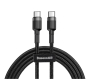 Кабель Baseus Cafule Type-C PD2.0 60W flash charging data line 20V, 3A, 2 м (CATKLF-HG1) Gray/Black Кабель Baseus Cafule Type-C PD2.0 60W flash charging data line 20V, 3A, 2 м (CATKLF-HG1) Gray/Black