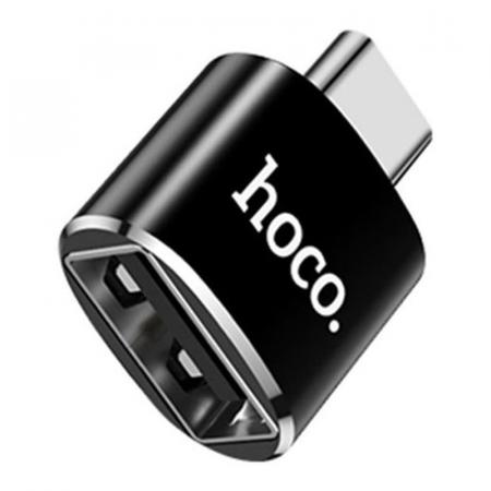 Адаптер hoco. USB - Type-C Converter (UA5) Черный Адаптер hoco. USB - Type-C Converter (UA5) Черный