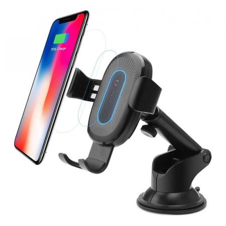 Автомобильный держатель с функцией беспроводной зарядки Baseus Gravity Wireless Charger Car Mount (WXYL-A01) Черный Автомобильный держатель с функцией беспроводной зарядки Baseus Gravity Wireless Charger Car Mount (WXYL-A01) Черный