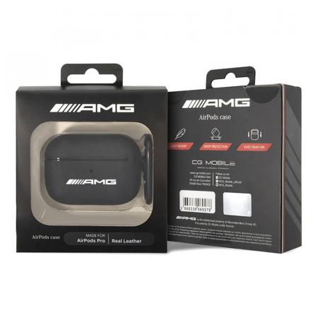 Чехол AMG для Airpods Pro Genuine leather with stamped logo (AMAPSLWK) Черный Чехол AMG для Airpods Pro Genuine leather with stamped logo (AMAPSLWK) Черный