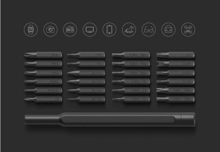 Отвертка с насадками Xiaomi Mijia Precision Screwdriver Set MJJXLD002QW (DZN4020CN) Черный Отвертка с насадками Xiaomi Mijia Precision Screwdriver Set MJJXLD002QW (DZN4020CN) Черный