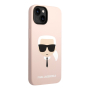 Чехол Karl Lagerfeld для iPhone 14 Plus с MagSafe Liquid silicone Karl's head Hard (KLHMP14MSLKHLP) Розовый Чехол Karl Lagerfeld для iPhone 14 Plus с MagSafe Liquid silicone Karl's head Hard (KLHMP14MSLKHLP) Розовый
