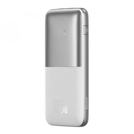 Внешний аккумулятор Baseus Bipow Pro Digital Display Fast Charge 10000mAh 22.5W с кабелем USB - Type-C, 3A, 0,3 м PPBD2-1022 (PPBD040002) Серебристый Внешний аккумулятор Baseus Bipow Pro Digital Display Fast Charge 10000mAh 22.5W с кабелем USB - Type-C, 3A, 0,3 м PPBD2-1022 (PPBD040002) Серебристый