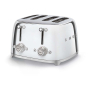 Тостер на 4 ломтика SMEG 50s style (TSF03SSEU) Хром Тостер на 4 ломтика SMEG 50s style (TSF03SSEU) Хром