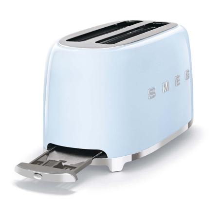 Тостер на 4 ломтика SMEG 50s style (TSF02PBEU) Пастельный голубой Тостер на 4 ломтика SMEG 50s style (TSF02PBEU) Пастельный голубой