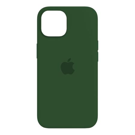 Чехол Silicone Case для Apple iPhone 15 Темно-зеленый Чехол Silicone Case для Apple iPhone 15 Темно-зеленый