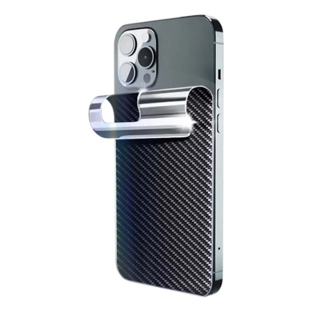 Защитная пленка задняя для смартфона Armorjack ПВХ карбон, черная Защитная пленка задняя для смартфона Armorjack ПВХ карбон, черная