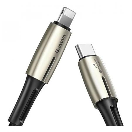 Кабель USB Type-C (m) – Lightning (m) Baseus Waterdrop PD, 18W, 1,3 м (CATLRD-01) Черный Кабель USB Type-C (m) – Lightning (m) Baseus Waterdrop PD, 18W, 1,3 м (CATLRD-01) Черный