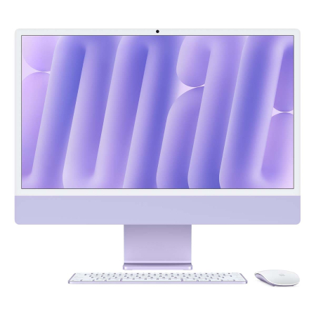 Apple iMac 24" (M4 10C CPU, 10C GPU, 2024) Retina 4,5K, 16Gb, 512Gb SSD (MWV73) Purple, фиолетовый Apple iMac 24" (M4 10C CPU, 10C GPU, 2024) Retina 4,5K, 16Gb, 512Gb SSD (MWV73) Purple, фиолетовый