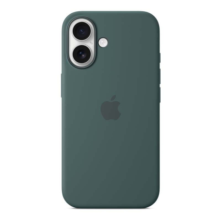 Чехол Silicone Case для Apple iPhone 16 с MagSafe Dark Green, темно-зеленый Чехол Silicone Case для Apple iPhone 16 с MagSafe Dark Green, темно-зеленый