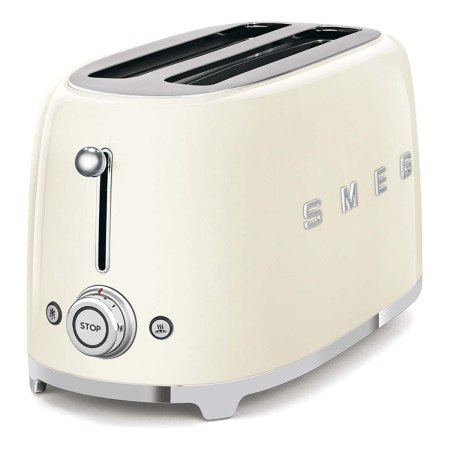 Тостер на 4 ломтика SMEG 50s style (TSF02CREU) Кремовый Тостер на 4 ломтика SMEG 50s style (TSF02CREU) Кремовый