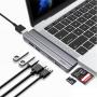 Хаб WiWU HDMI*2+USB3.0*2+USB2.0*1SD+TF+PD (T9) Серый Хаб WiWU HDMI*2+USB3.0*2+USB2.0*1SD+TF+PD (T9) Серый