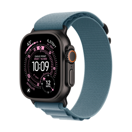 Apple Watch Ultra 3 (2025), 49 мм корпус из титана цвета «Black», ремешок Alpine Loop размера S цвета «Light Blue» Apple Watch Ultra 3 (2025), 49 мм корпус из титана цвета «Black», ремешок Alpine Loop размера S цвета «Light Blue»