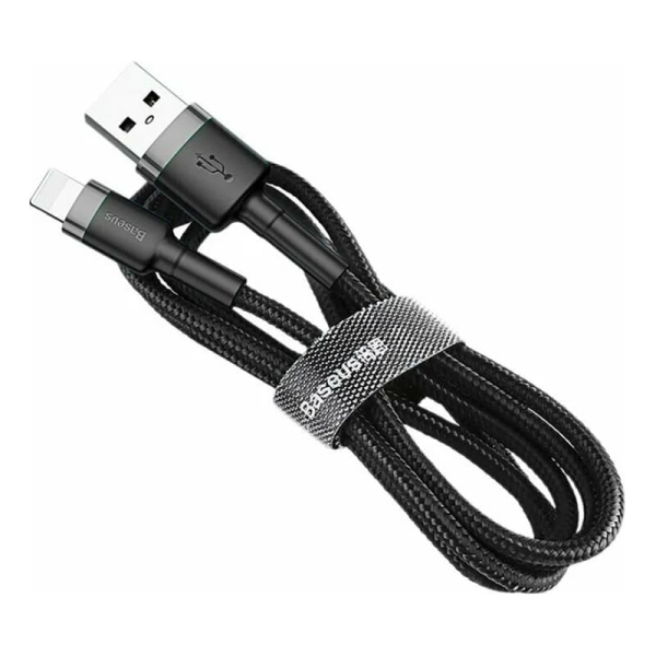 Кабель Baseus Cafule Cable USB For iP special edition 1,5A, 2 м (CALKLF-HG1) Grey/Black