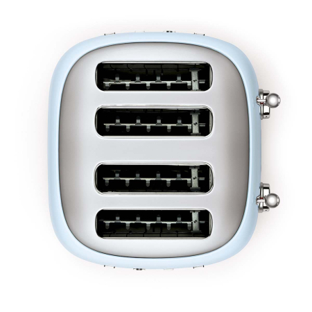 Тостер на 4 ломтика SMEG 50s style (TSF03PBEU) Пастельный голубой Тостер на 4 ломтика SMEG 50s style (TSF03PBEU) Пастельный голубой