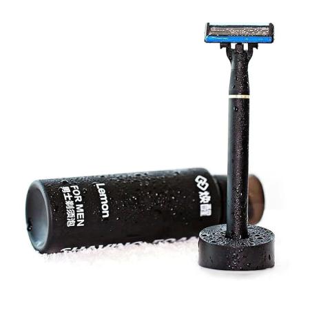 Набор для бритья Xiaomi пена, подставка, бритвенный станок Lemon H300-6 Черный Набор для бритья Xiaomi пена, подставка, бритвенный станок Lemon H300-6 Черный