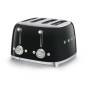 Тостер на 4 ломтика SMEG 50s style (TSF03BLEU) Черный Тостер на 4 ломтика SMEG 50s style (TSF03BLEU) Черный