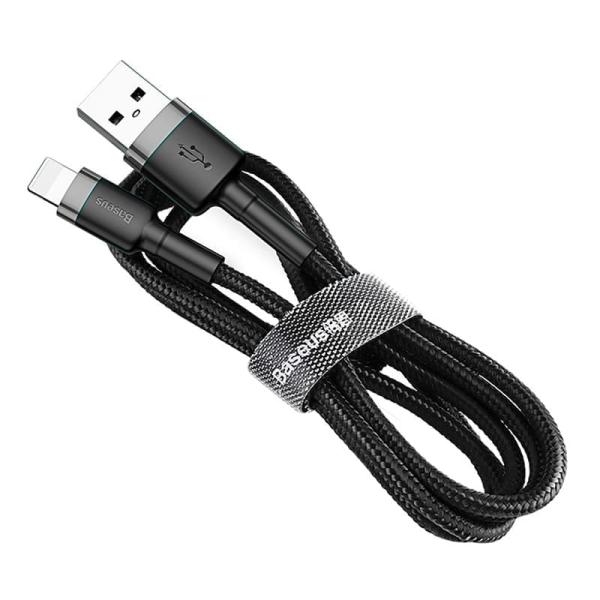 USB кабель Baseus Kevlar Cable разъем Lightning (CALKLF-BG1) Черный
