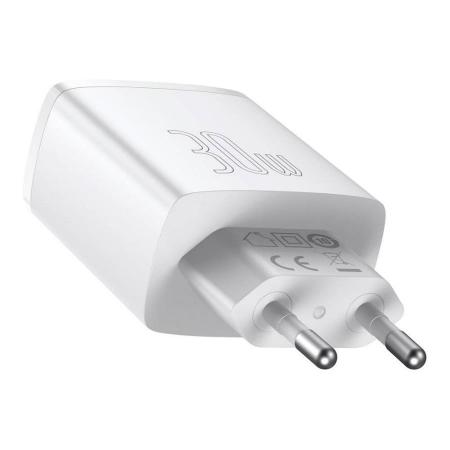 Зарядное устройство Baseus Compact Quick Charger 2U+C 30W EU (CCXJ-E02) Белый Зарядное устройство Baseus Compact Quick Charger 2U+C 30W EU (CCXJ-E02) Белый