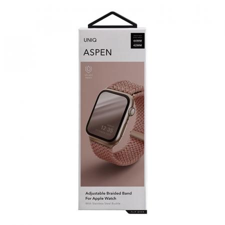 Ремешок UNIQ для Apple Watch 42/44/45 мм ASPEN Strap Braided (44MM-ASPPNK) Розовый Ремешок UNIQ для Apple Watch 42/44/45 мм ASPEN Strap Braided (44MM-ASPPNK) Розовый
