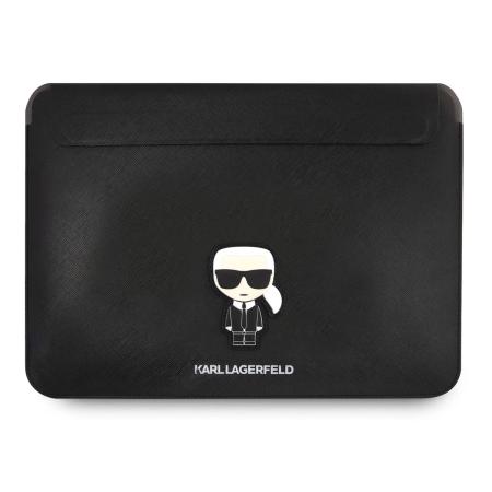 Чехол-папка для MacBook 13"–14" Karl Lagerfeld Saffiano Sleeve (KLCS14PISFBK) Черный Чехол-папка для MacBook 13"–14" Karl Lagerfeld Saffiano Sleeve (KLCS14PISFBK) Черный