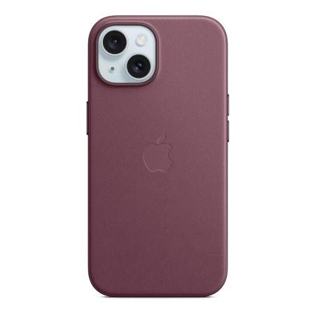 Чехол FineWoven Case для Apple iPhone 15 с MagSafe Mulberry, фиолетовый Чехол FineWoven Case для Apple iPhone 15 с MagSafe Mulberry, фиолетовый