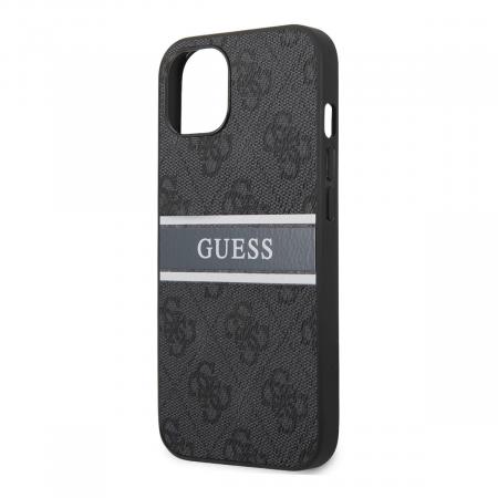 Чехол Guess для iPhone 13 PU Saffiano with metal logo Hard (GUHCP13MPSASBGR) Серый Чехол Guess для iPhone 13 PU Saffiano with metal logo Hard (GUHCP13MPSASBGR) Серый