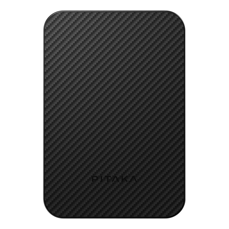 Внешний аккумулятор Pitaka Aramid Fiber Magnetic Power Bank black на 5000mAh, чёрный Внешний аккумулятор Pitaka Aramid Fiber Magnetic Power Bank black на 5000mAh, чёрный