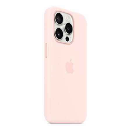 Чехол Silicone Case для Apple iPhone 15 Pro с MagSafe (original) Light Pink, светло-розовый Чехол Silicone Case для Apple iPhone 15 Pro с MagSafe (original) Light Pink, светло-розовый