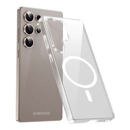 Чехол для Samsung Galaxy S25 Ultra Keephone X-Crystal с MagSafe Прозрачный Чехол для Samsung Galaxy S25 Ultra Keephone X-Crystal с MagSafe Прозрачный