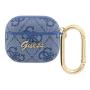 Чехол для Airpods 3 Guess PU leather 4G с карабином и металлическим логотипом (GUA34GSMB) Синий Чехол для Airpods 3 Guess PU leather 4G с карабином и металлическим логотипом (GUA34GSMB) Синий