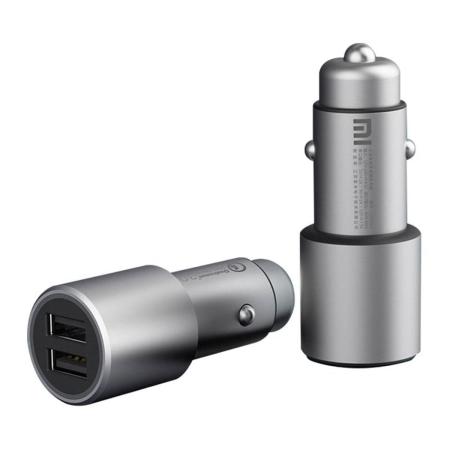 Автомобильная зарядка Xiaomi Mi Car Charger QC 3.0 2*USB (CC02CZM) Серебристый Автомобильная зарядка Xiaomi Mi Car Charger QC 3.0 2*USB (CC02CZM) Серебристый