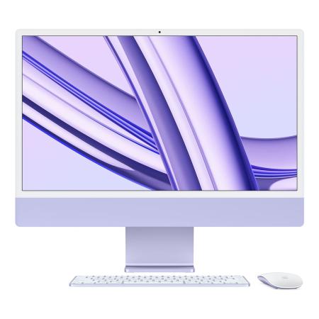 Apple iMac 24" (M3, 8C CPU, 10C GPU, 2023) Retina 4,5K, 8Gb, 512Gb SSD (MQRY3) Purple, фиолетовый Apple iMac 24" (M3, 8C CPU, 10C GPU, 2023) Retina 4,5K, 8Gb, 512Gb SSD (MQRY3) Purple, фиолетовый