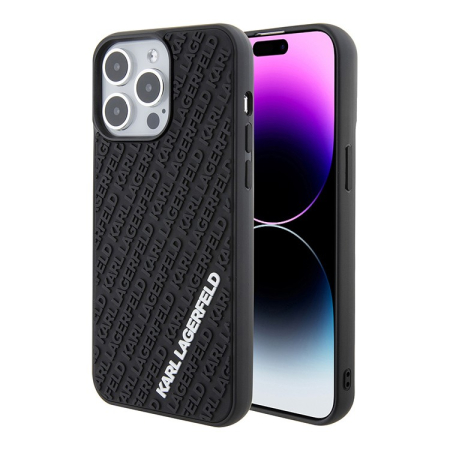 Чехол Karl Lagerfeld для iPhone 15 Pro 3D Rubber Multi Logo Hard (KLHCP15L3DMKRLK) Черный Чехол Karl Lagerfeld для iPhone 15 Pro 3D Rubber Multi Logo Hard (KLHCP15L3DMKRLK) Черный