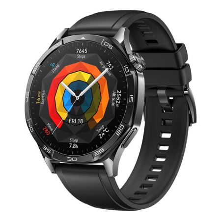 Часы HUAWEI Watch GT 5 Black, 46 мм, цвет корпуса чёрный, цвет ремешка чёрный Часы HUAWEI Watch GT 5 Black, 46 мм, цвет корпуса чёрный, цвет ремешка чёрный